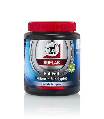 leovet HUFLAB Huf Fett Lorbeer - Eukalyptus 750ml für spröde brüchige Hufe fördert Wa