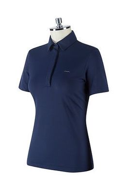 ANIMO Burry Damen Poloshirt Ombra dunkelblau mit kleinem silbernen Logo FS/22