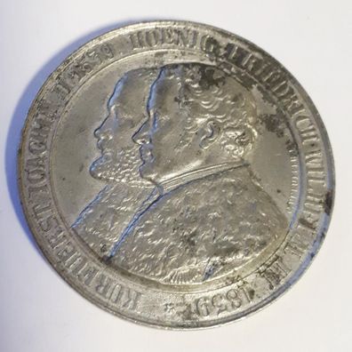 Medaille 300jähriges Reformationsjubiläum in der Mark Brandenburg 1839