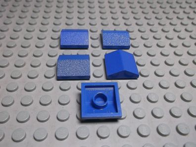 Lego 5 Firststeine 2x2 33 Grad blau Nummer 3300