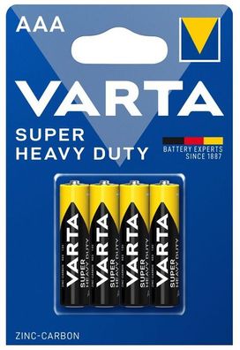 Varta Super Heavy Duty R03/ AAA (Micro) (2003) - Zinc-Carbon Batterie, 1,5 V