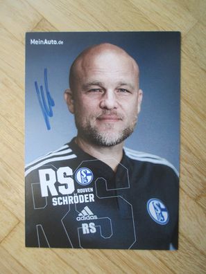 FC Schalke 04 Saison 22/23 Rouven Schröder - handsigniertes Autogramm!!!