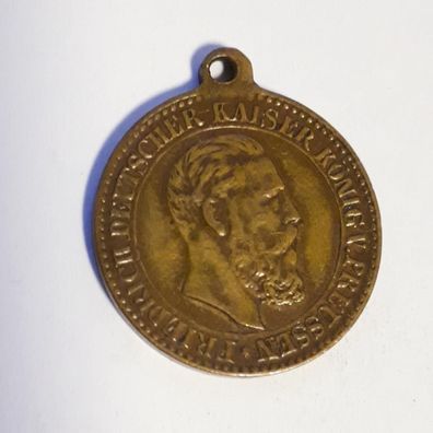Medaille Anhänger Friedrich Deutscher Kaiser und König v. Preussen