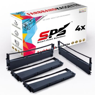 4x Kompatibel für Epson LQ300 Farbbänder C13S015633 Schwarz