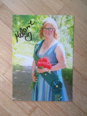 7. Blomberger Nelkenkönigin 2018-2024 Melanie Schuitema - handsigniertes Autogramm!!!