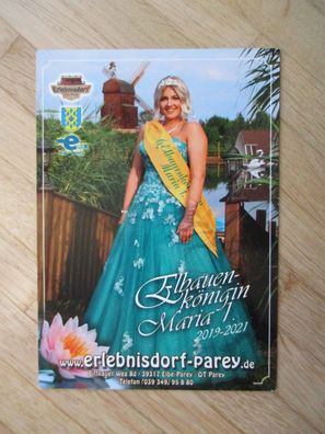 Elbauen-Königin 2019-2021 Maria I. - Autogrammkarte!!!