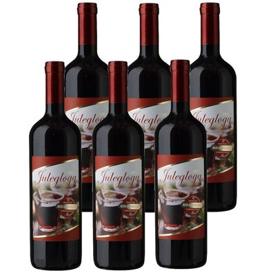 6 x Luksus Juleglögg, Glühwein, Punsch 10% vol 75cl