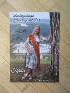 Riedenburger Dreiburgenkönigin 2022/2023 Kerstin Schels - handsigniertes Autogramm!!!