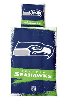 NFL Bettwäsche Set Seattle Seahawks Raw Football Bedding Set Bettbezug 200x135cm