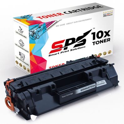 10x Kompatibel für HP Laserjet P2015DN Toner 53A Q7553A Schwarz