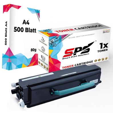 Druckerpapier A4 + 1x Kompatibel für Lexmark Optra E352N Toner E250A21E Schwarz