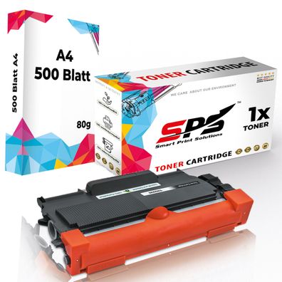 Druckerpapier A4 + 1x Kompatibel für Brother FAX 2840 Toner TN-2220 Schwarz