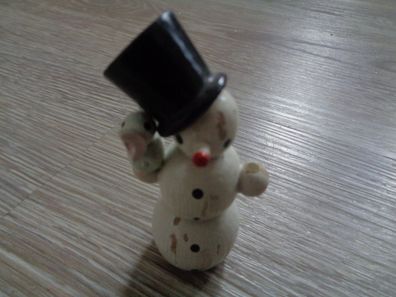 Schneemann - Erzgebirge -Weihnachtsdeko Winterdorf