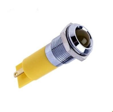 LED-Signalleuchte, Kontrollleuchte gelb 24 V/ DC, 14mm, 30mcd, 1St.