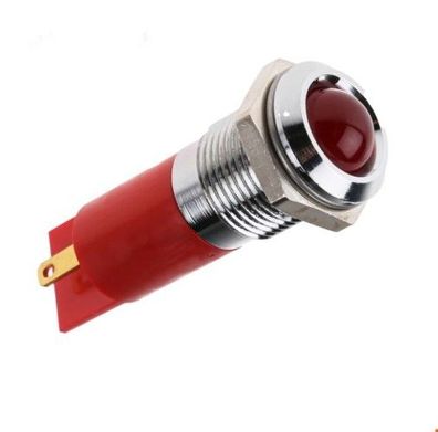LED-Signalleuchte, Kontrollleuchte rot 24 V/ DC, 14mm, 30mcd, 1St.