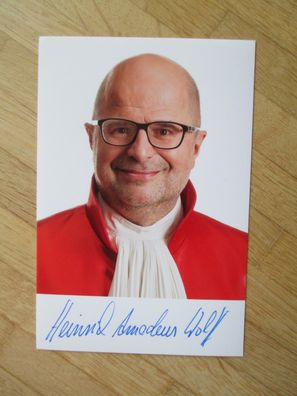 Richter Bundesverfassungsgericht Professor Dr. Heinrich Amadeus Wolff hands Autogramm
