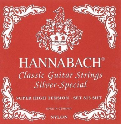 Hannabach 815SHT silver special - super high (rot) - Saiten für Konzertgitarre