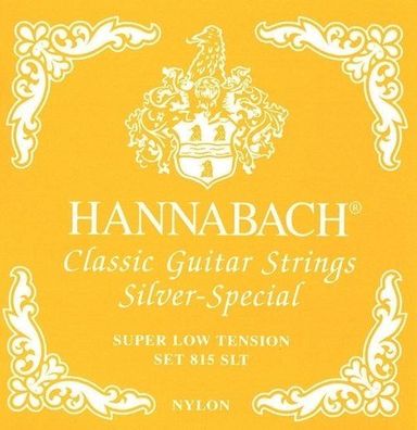 Hannabach 815SLT silver special - super low (gelb) - Saiten für Konzertgitarre