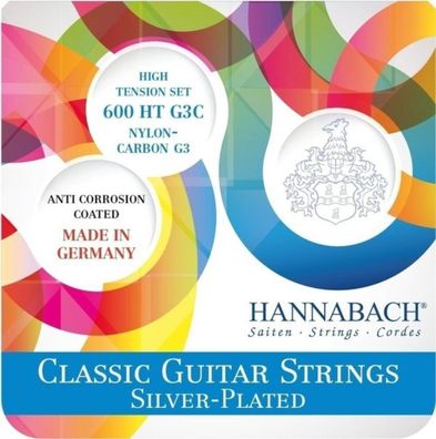Hannabach 600HTG3C - high - Saiten für Konzertgitarre mit Carbon g3