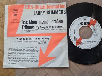Larry Summers - Das Meer meiner grossen Träume 7'' Vinyl Germany PROMO