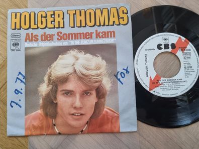 Holger Thomas - Als der Sommer kam 7'' Vinyl Germany PROMO/ CV Harpo
