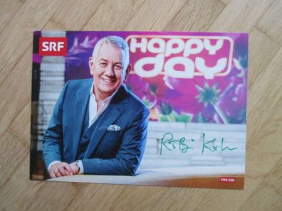SRF Fernsehmoderator Röbi Koller - handsigniertes Autogramm!!