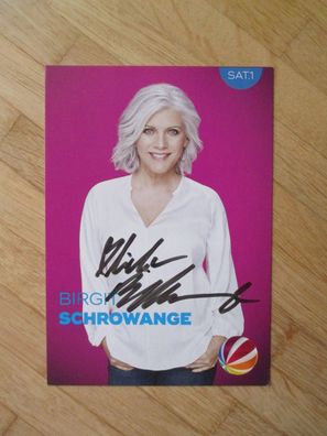Sat1 Fernsehmoderatorin Birgit Schrowange - handsigniertes Autogramm!!!