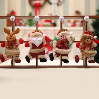 Weihnachtsschmuck, Weihnachtsmann/ Schneemann/ Baum Anhänger Puppe,