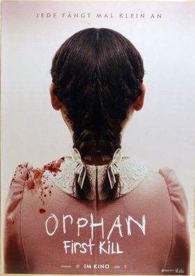 Orphan 2: First Kill - Original Kinoplakat A1 - Isabelle Fuhrman - Filmposter