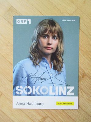SOKO Linz Schauspielerin Anna Hausburg - handsigniertes Autogramm!!!