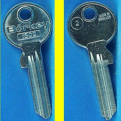 Schlüsselrohling Börkey 1502 Profil 2 für verschiedene GTV Profilzylinder