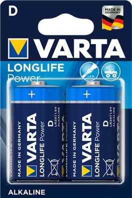 Varta Longlife Power D (Mono) - Alkali-Mangan Batterie (Alkaline), 1,5 V