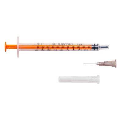 100 x Zarys dicoSULIN Insulin U-100 Einwegspritze 1 ml Spritze mit Kanüle Nadel