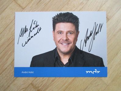MDR Moderator André Holst - handsigniertes Autogramm!!