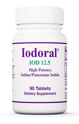 Optimox Corporation, Iodoral (Jod und Kaliumiodid), 12,5mg, 90 Tabletten