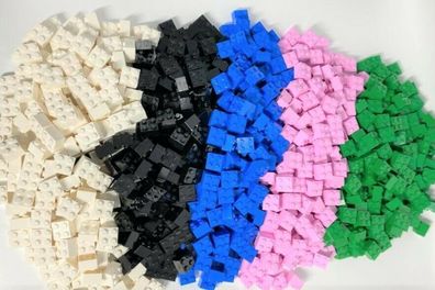 LEGO 2X2 Steine bunt Classic, Basic, City mehrfarbig - 3003 - 100 Stk
