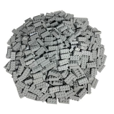 LEGO 50x Basic Steine 2x4 - Classic 3001 - Hellgrau
