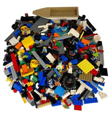 LEGO City Original Mix 1.000 Steine - Gemischte Steine + Minifigur - NEU