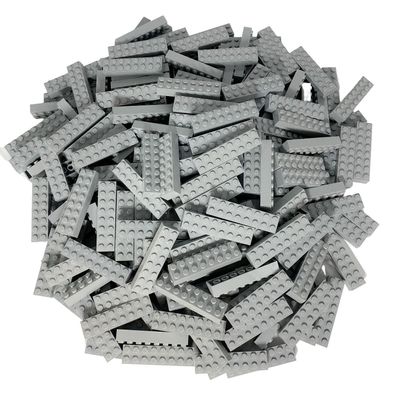 50 Graue LEGO Steine 2x8 - Bausteine - Classic, Basic, City - grey - 3007