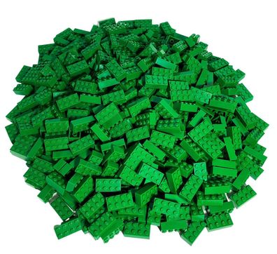 100 Gruene LEGO Steine 2x4 - Bausteine -Classic, Basic, City - green - 3001
