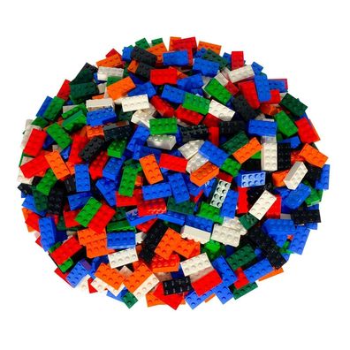 250 LEGO 2x4 Steine gemischt - Bausteine - Classic, Basic, City - 3001