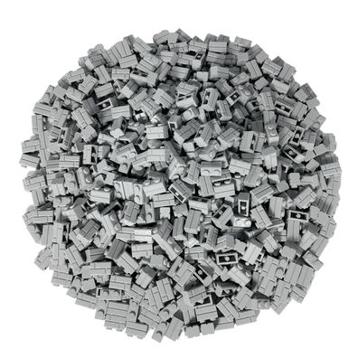 LEGO Mauersteine Hellgrau - 500 Stueck - Light bluish grey