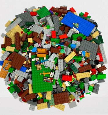 LEGO Original Minecraft Mix - Gemischte Steine + Minifigur - Fabrikneu Menge 100 S