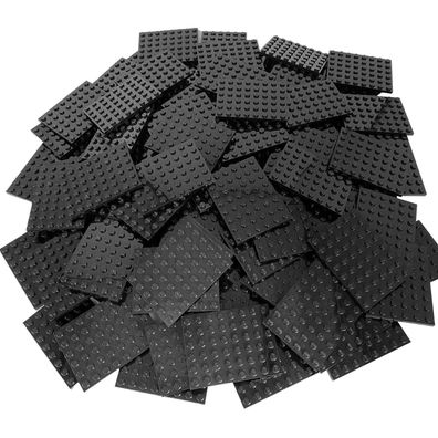 LEGO schwarze 6X8 Platten - Classic, Basic, City, Mine Craft - 3036 - 100x