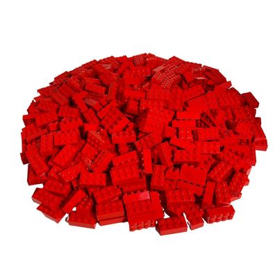LEGO Steine Rot 2x4 - 250 Stck. Bausteine - Classic, Basic, City - red - 3001