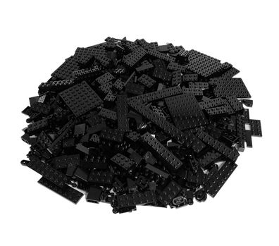 LEGO Steine Schwarz gemischt - Black NEU Stueckzahl 100x