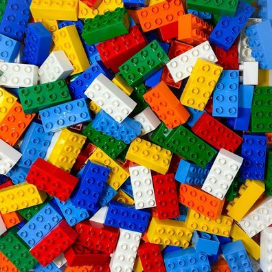 LEGO Duplo 2x4 Steine Bausteine / 40 Stueck / Grundbausteine 3011 NEU