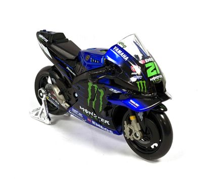 Maisto Modellmotorrad MotoGP Yamaha YZR-M1 (#21 Franco Morbidelli, Maßstab 1:18)