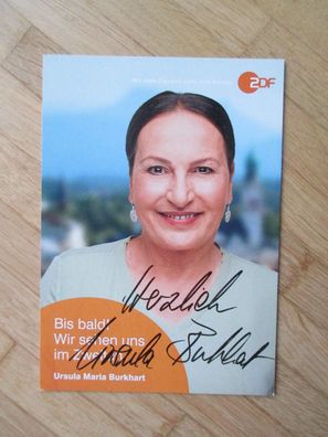 Die Rosenheim-Cops Schauspielerin Ursula Maria Burkhart - handsigniertes Autogramm!!!