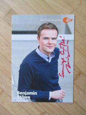 ZDF Fernsehmoderator Benjamin Stöwe - handsigniertes Autogramm!!!